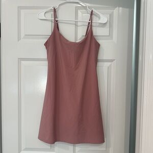 Small dusty rose Abercrombie & Fitch dress with shorts underneath